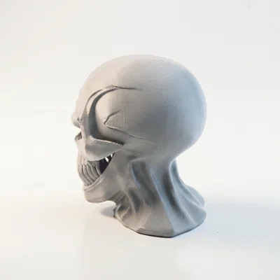 Mô hình điêu khắc Half Skull Venom in 3D