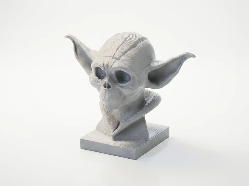 Mô hình 3D tượng bán thân Yoda nửa mặt đầu lâu (STL File) - Image 1