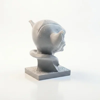 Mô hình 3D tượng bán thân Yoda nửa mặt đầu lâu (STL File)