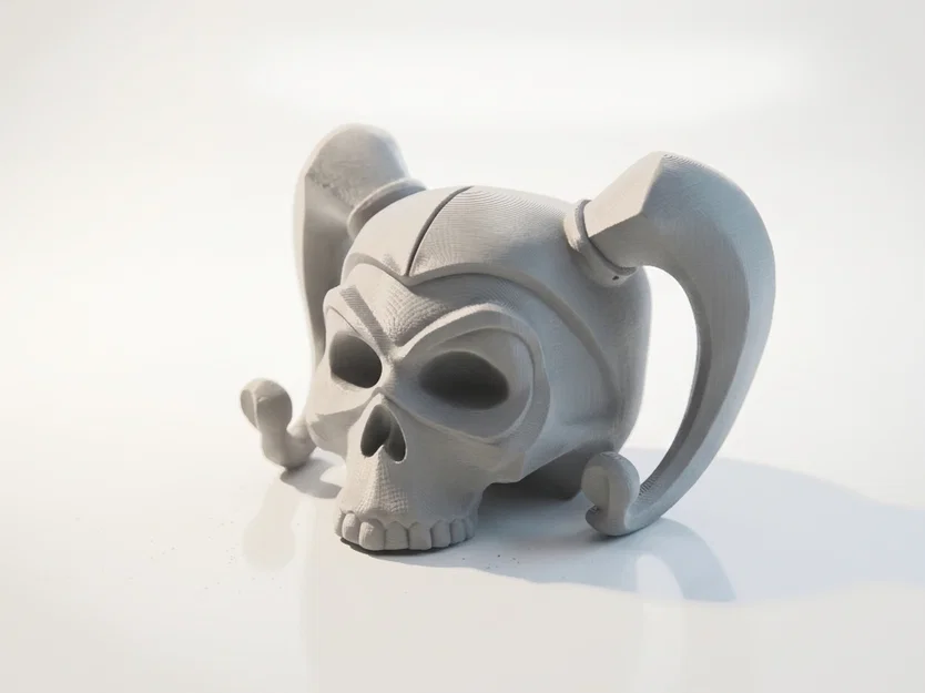 Mô hình điêu khắc đầu lâu Harley Quinn phong cách Gothic in 3D - Image 1