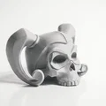 Mô hình điêu khắc đầu lâu Harley Quinn phong cách Gothic in 3D - Thumbnail 2