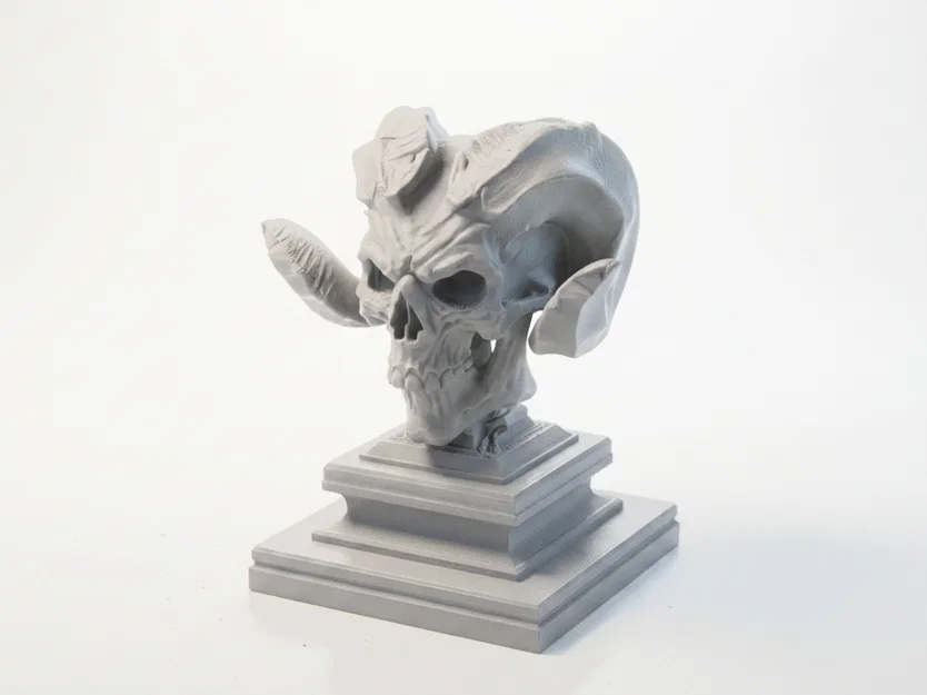 Mô hình đầu lâu quỷ Hellboy - File in 3D nghệ thuật - Image 1