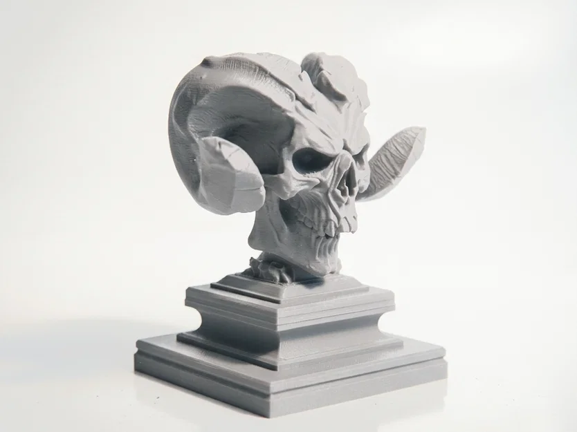 Mô hình đầu lâu quỷ Hellboy - File in 3D nghệ thuật - Image 2