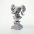 Mô hình 3D Đầu lâu Harley Quinn - Tác phẩm điêu khắc nghệ thuật Gothic - Thumbnail 1