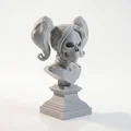 Mô hình 3D Đầu lâu Harley Quinn - Tác phẩm điêu khắc nghệ thuật Gothic - Thumbnail 2