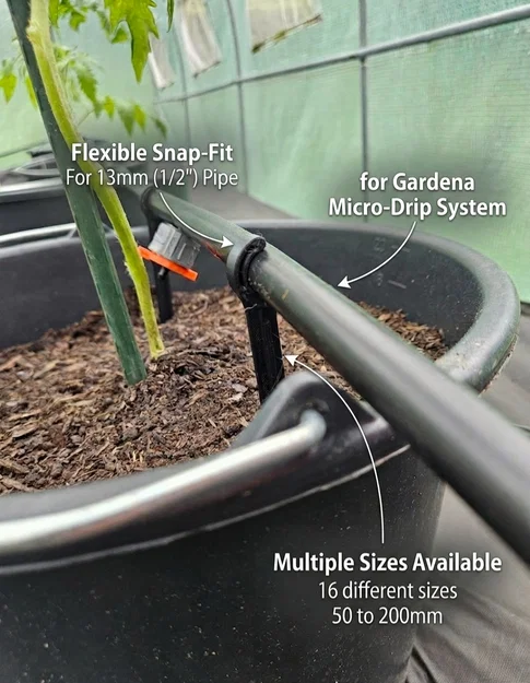 Cọc giữ ống tưới Gardena Micro-Drip 13mm đa kích thước - Image 1