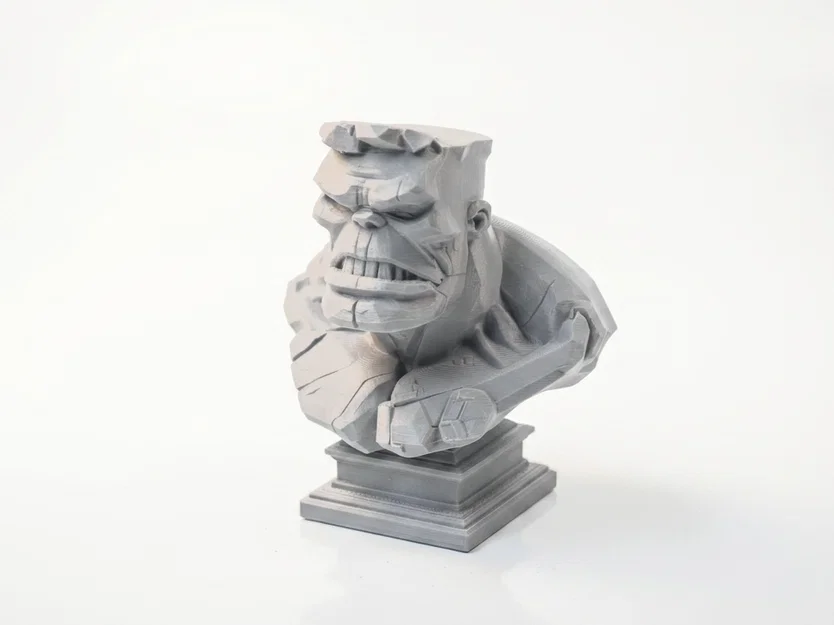 Mô hình tượng đầu lâu Hulk - File in 3D (Hulk Skull Bust) - Image 1