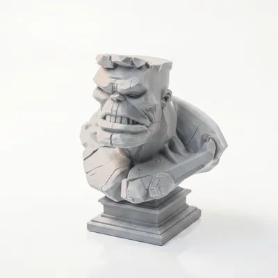 Mô hình tượng đầu lâu Hulk - File in 3D (Hulk Skull Bust)