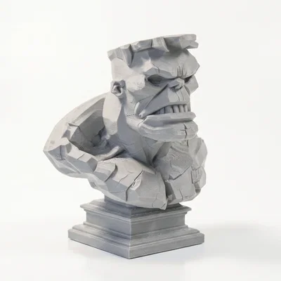 Mô hình tượng đầu lâu Hulk - File in 3D (Hulk Skull Bust)