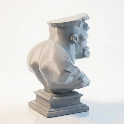 Mô hình tượng đầu lâu Hulk - File in 3D (Hulk Skull Bust)
