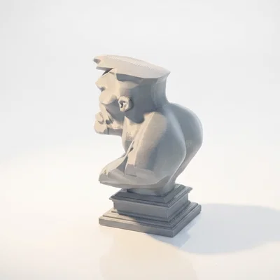 Mô hình tượng đầu lâu Hulk - File in 3D (Hulk Skull Bust)