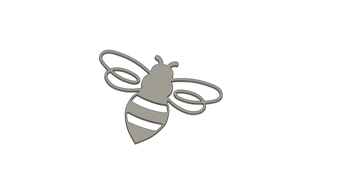 Mô hình trang trí chú ong mật (Honey Bee Decoration) in 3D đơn giản - Image 1