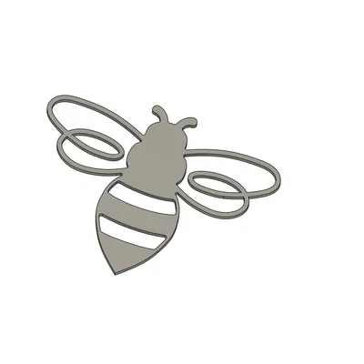 Mô hình trang trí chú ong mật (Honey Bee Decoration) in 3D đơn giản