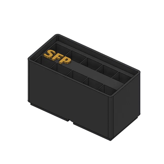 Khay Đựng Module SFP Chuẩn Gridfinity 1x2 (In 3D Ngăn Nắp) - Image 1