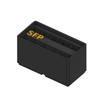 Khay Đựng Module SFP Chuẩn Gridfinity 1x2 (In 3D Ngăn Nắp)