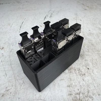 Khay Đựng Module SFP Chuẩn Gridfinity 1x2 (In 3D Ngăn Nắp)