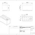 Khay Đựng Module SFP Chuẩn Gridfinity 1x2 (In 3D Ngăn Nắp) - Thumbnail 3