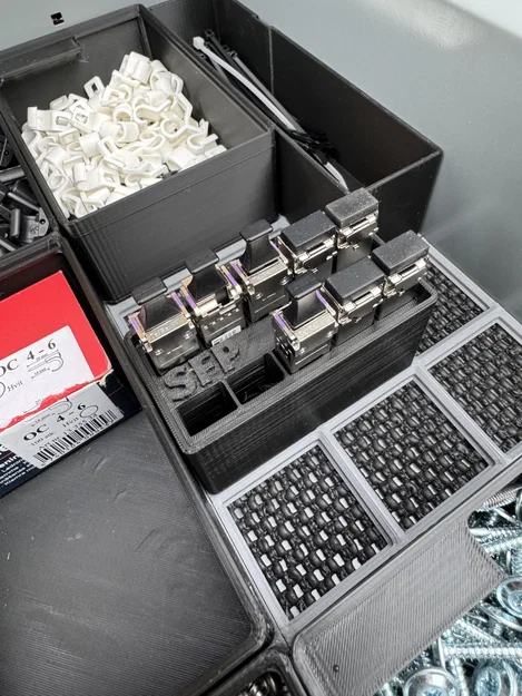 Khay Đựng Module SFP Chuẩn Gridfinity 1x2 (In 3D Ngăn Nắp) - Image 4