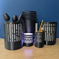 Bình hoa / Cốc đựng bút / Đèn lấy cảm hứng từ Death Star - Thumbnail 2