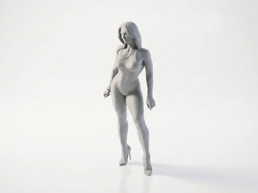 Tượng Cô Gái Nghệ Thuật - Mô Hình In 3D - Image 1