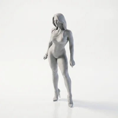 Tượng Cô Gái Nghệ Thuật - Mô Hình In 3D