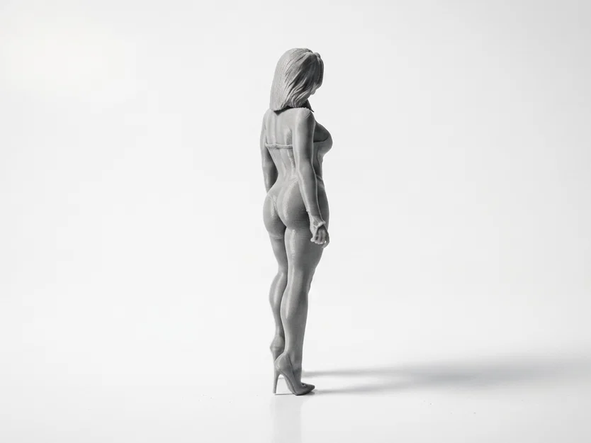 Tượng Cô Gái Nghệ Thuật - Mô Hình In 3D - Image 3