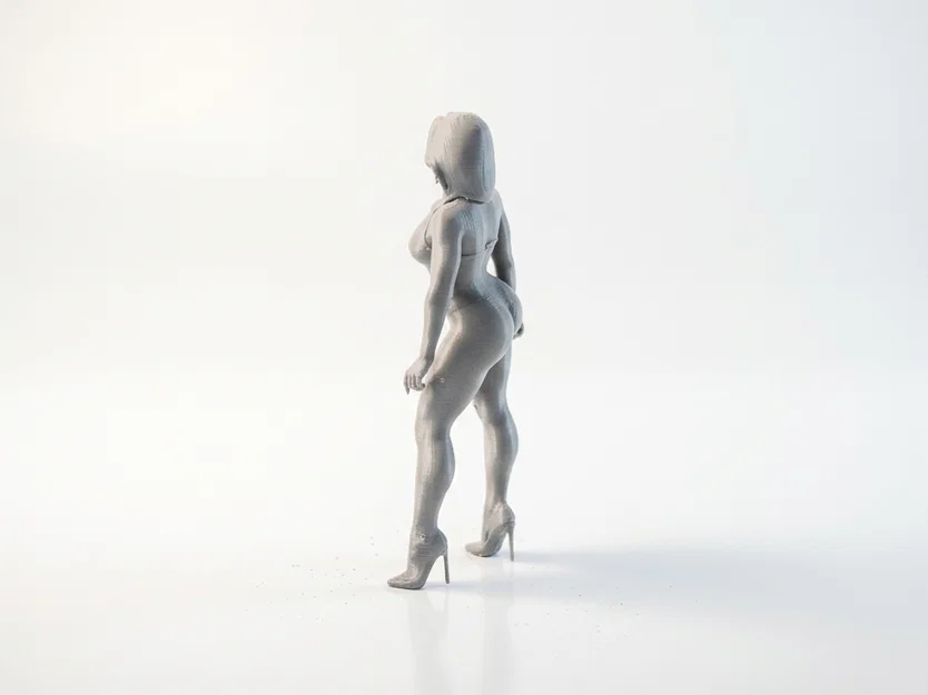 Tượng Cô Gái Nghệ Thuật - Mô Hình In 3D - Image 4
