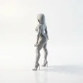 Tượng Cô Gái Nghệ Thuật - Mô Hình In 3D - Thumbnail 4