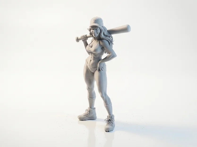 Mô hình 3D nữ vận động viên bóng chày (Bikini Batter) - Image 1