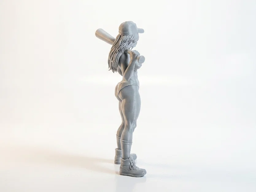 Mô hình 3D nữ vận động viên bóng chày (Bikini Batter) - Image 3