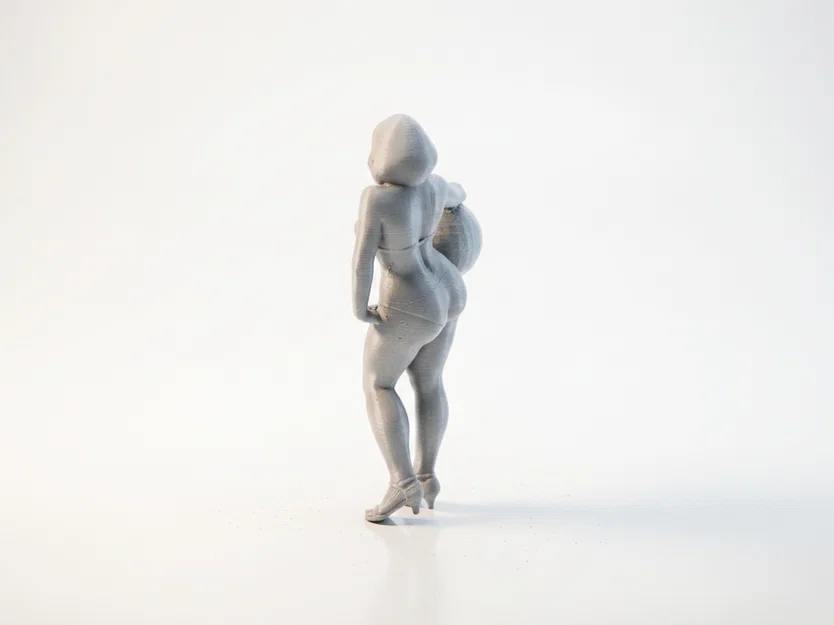 Mô hình nữ giới bikini cầm bóng in 3D đầy cuốn hút - Image 4