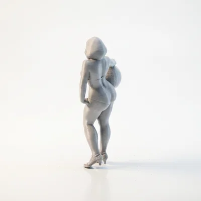 Mô hình nữ giới bikini cầm bóng in 3D đầy cuốn hút