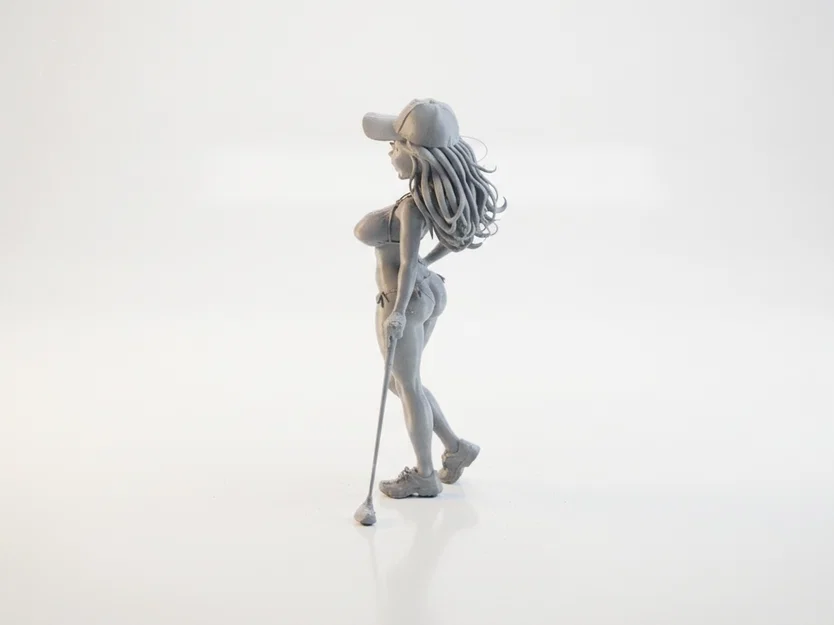 Mô hình tượng nữ vận động viên Golf bikini in 3D - Image 4