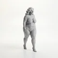 Mô hình 3D Bà lão mặc Bikini – Tượng nhân vật nữ đầy tự tin - Thumbnail 2