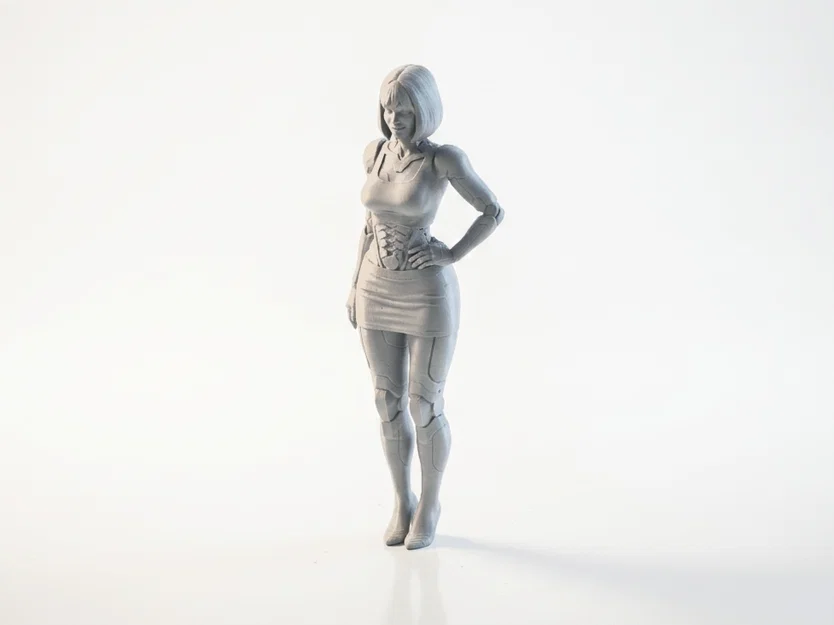 Mô hình nữ chiến binh Bionic - File in 3D nghệ thuật - Image 1