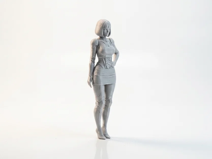 Mô hình nữ chiến binh Bionic - File in 3D nghệ thuật - Image 2