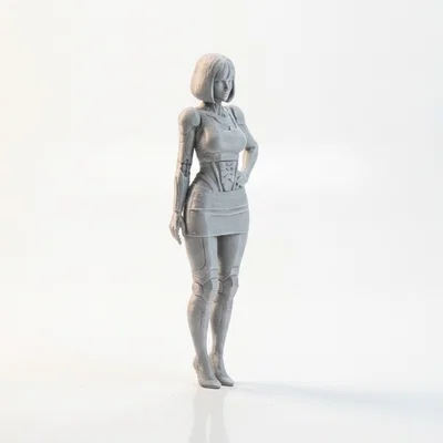 Mô hình nữ chiến binh Bionic - File in 3D nghệ thuật