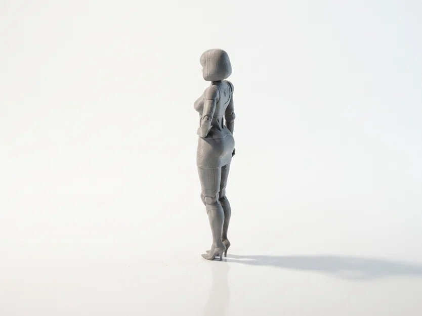 Mô hình nữ chiến binh Bionic - File in 3D nghệ thuật - Image 4