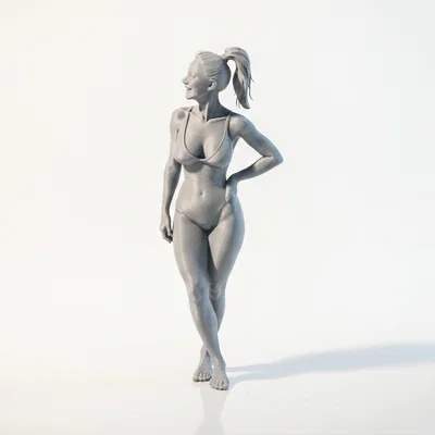 Mô hình tượng nữ diện Bikini in 3D tinh xảo