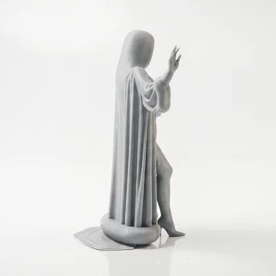 Mô hình 3D tượng cô gái trùm đầu đầy nghệ thuật