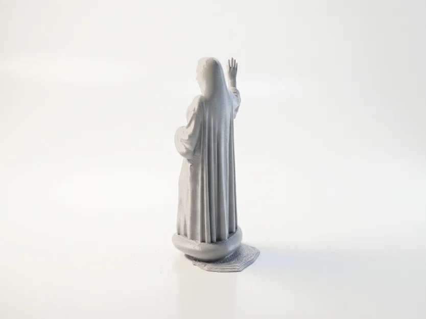 Mô hình 3D tượng cô gái trùm đầu đầy nghệ thuật - Image 4