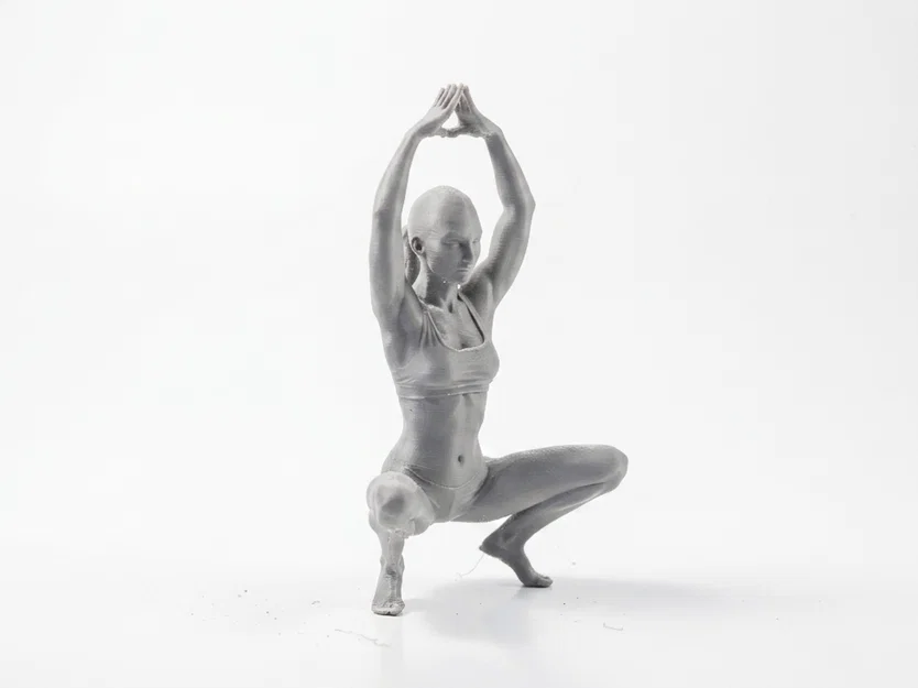 Mô hình tượng phụ nữ tập Yoga Bikini in 3D - Image 2