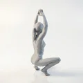 Mô hình tượng phụ nữ tập Yoga Bikini in 3D - Thumbnail 3