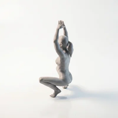 Mô hình tượng phụ nữ tập Yoga Bikini in 3D