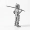 Mô hình nữ chiến binh Bionic - Tượng in 3D Sci-Fi - Thumbnail 3