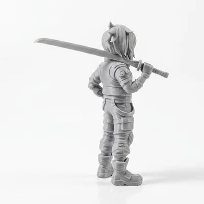 Mô hình nữ chiến binh Bionic - Tượng in 3D Sci-Fi