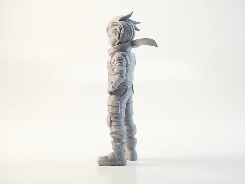 Mô hình nữ chiến binh Bionic - Tượng in 3D Sci-Fi - Image 4