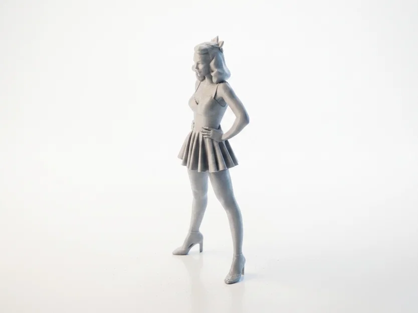 Mô hình nhân vật nữ tóc vàng (Blonde Lady Figurine) - File in 3D - Image 1