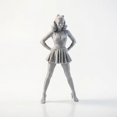 Mô hình nhân vật nữ tóc vàng (Blonde Lady Figurine) - File in 3D