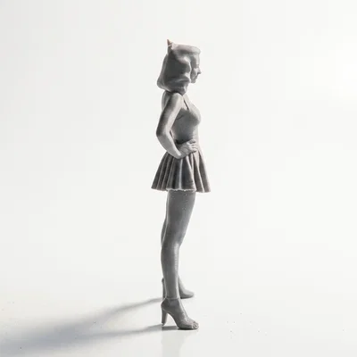 Mô hình nhân vật nữ tóc vàng (Blonde Lady Figurine) - File in 3D